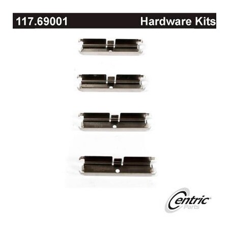 Centric Disc Brake Hardware Kit, Parts 117.69001